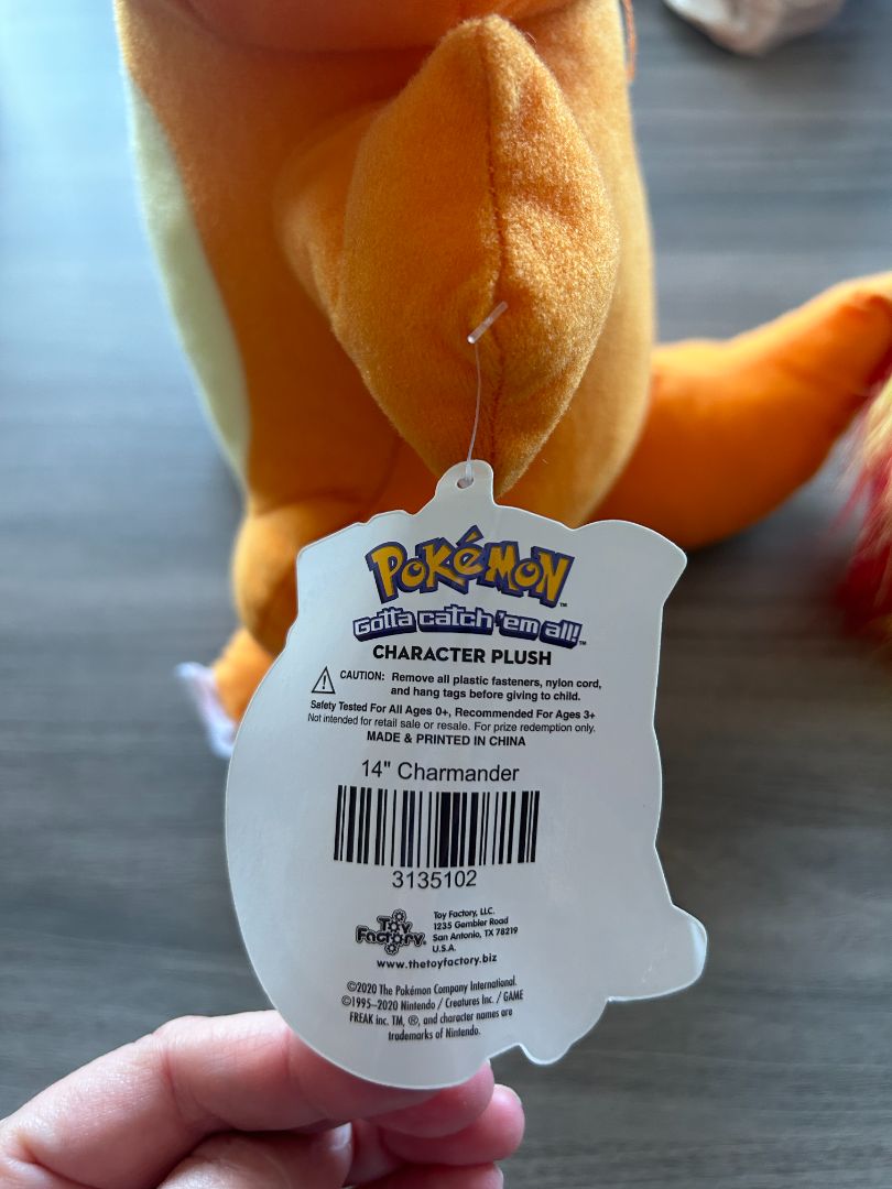 Orange Pokemon Charmander Plush Toys, 14"