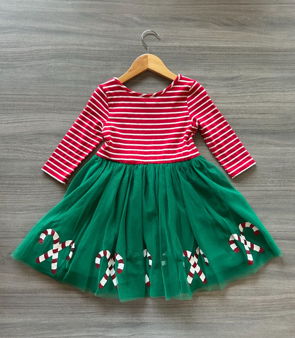 Red Lilt Christmas Dress, 4T