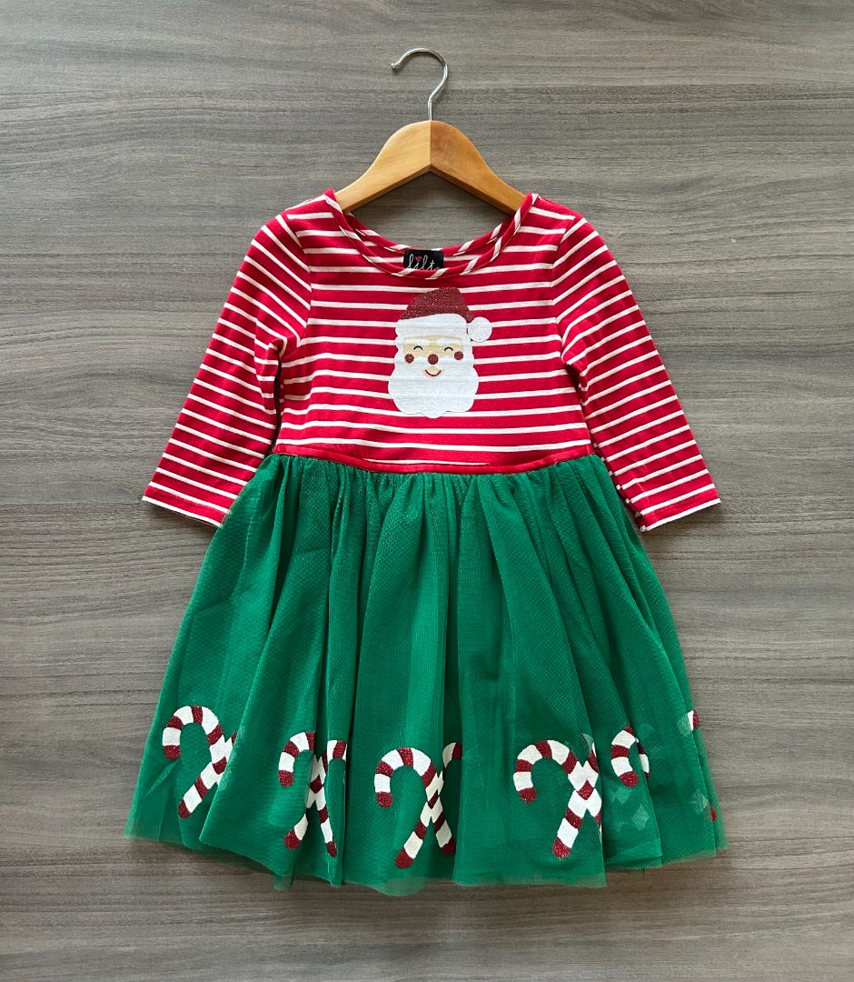 Red Lilt Christmas Dress, 4T